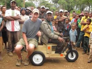 Levi with Kombo in Papua New Guinea.