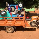 Pedal carts all loaded up with their new owners on their way home!