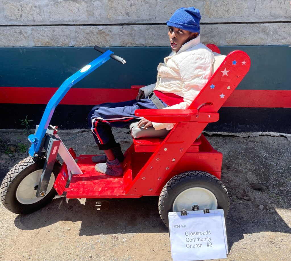 Kenya Pfc Crossroads Community Church 3 Boy In Pull Cart Dec 2023