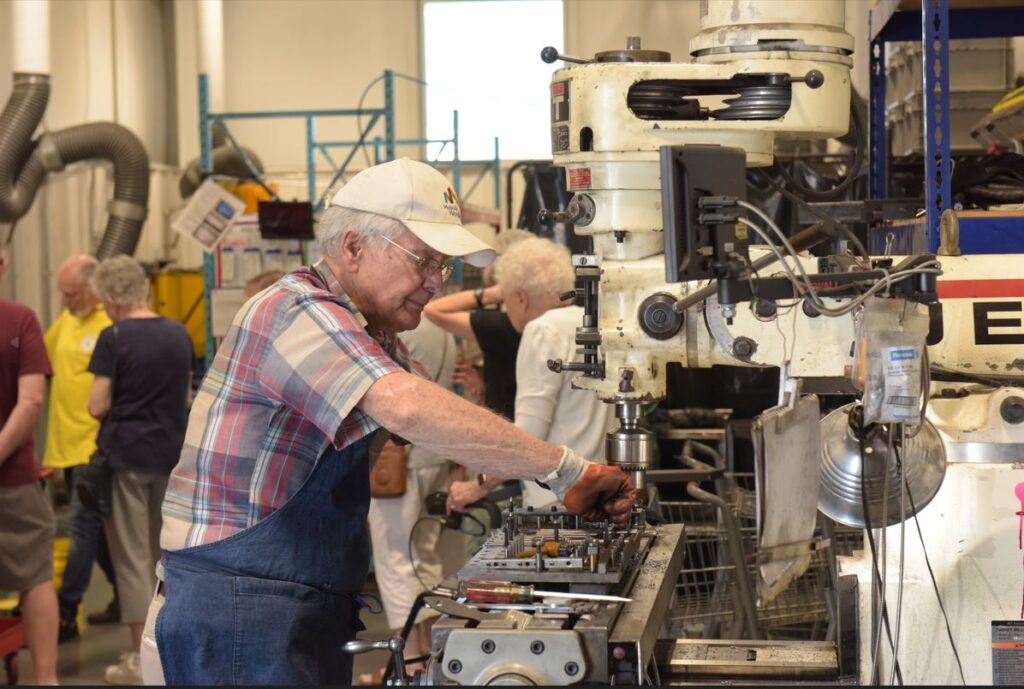 Open House 2023 Yager Carl At Metal Work Station Aug 17 Reduced Size